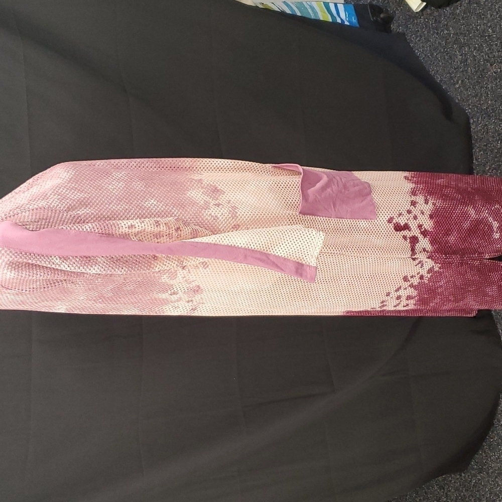 Rhonda Shear Retreat Pink Cover-up SZ LG - Picture 3 of 9